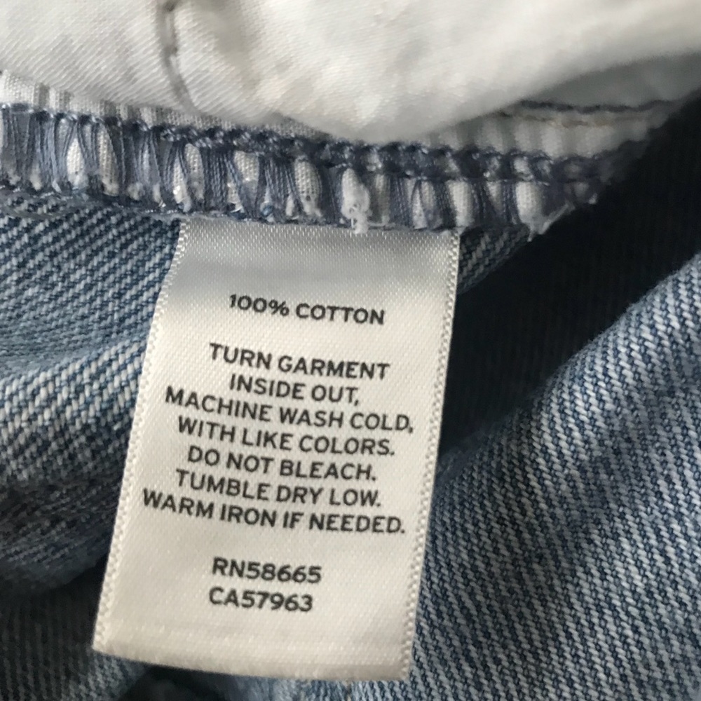 Bp Blue Ripped Distressed High Rise Mom Jeans - Picture 11 of 14